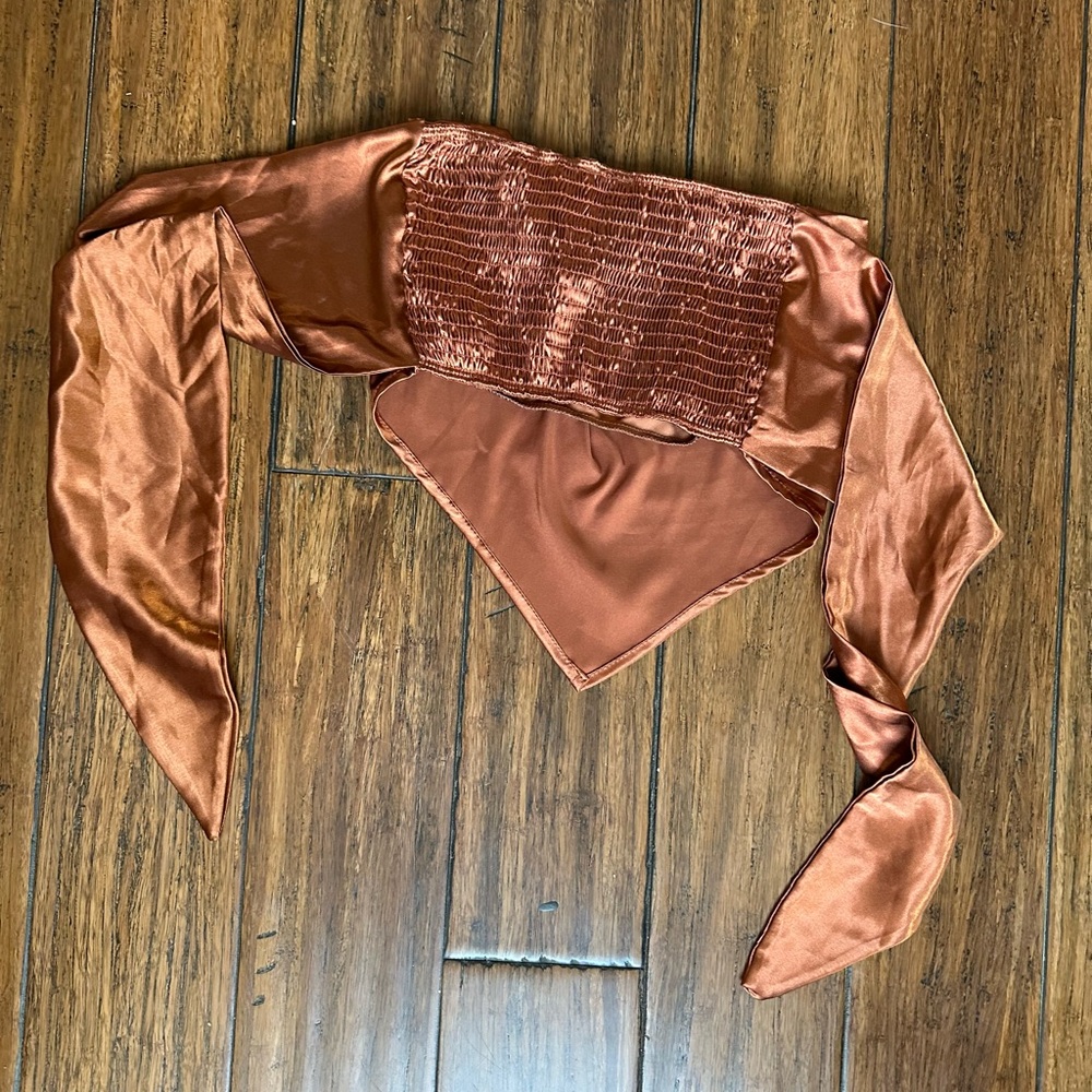 Windsor Terracotta Textured Scarf - Picture 3 of 4